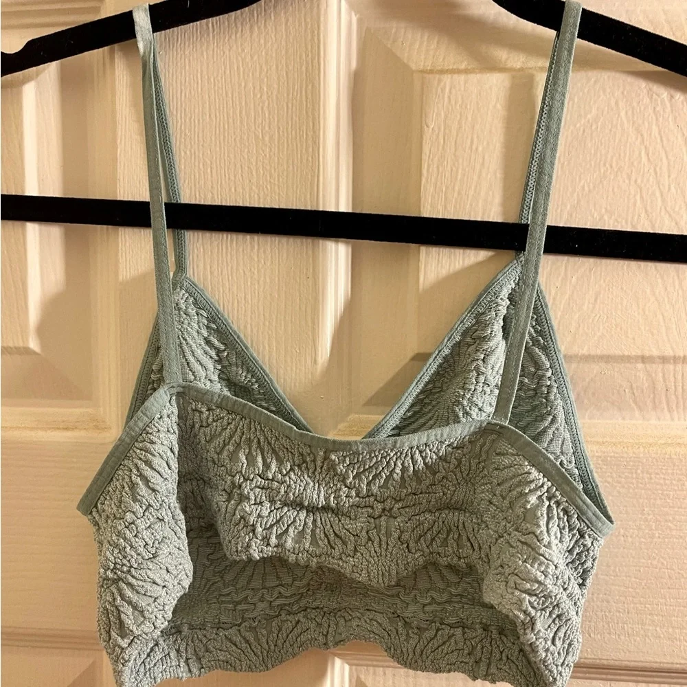 Free People What’s The Scoop Floral Bralette in Mermaids Tale Size XS/S NWOT - Picture 9 of 10